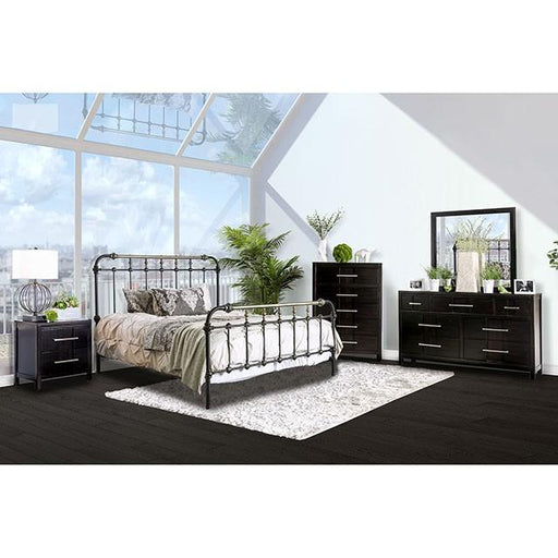 RIANA Antique Black Metal Twin Bed - Premium Bed from FOA East - Just $388.05! Shop now at Furniture Wholesale Plus  We are the best furniture store in Nashville, Hendersonville, Goodlettsville, Madison, Antioch, Mount Juliet, Lebanon, Gallatin, Springfield, Murfreesboro, Franklin, Brentwood