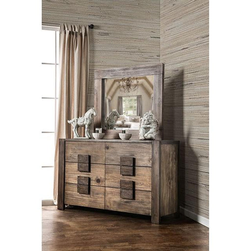 AVEIRO Rustic Natural Tone Mirror - Premium Mirror from FOA East - Just $251.55! Shop now at Furniture Wholesale Plus  We are the best furniture store in Nashville, Hendersonville, Goodlettsville, Madison, Antioch, Mount Juliet, Lebanon, Gallatin, Springfield, Murfreesboro, Franklin, Brentwood