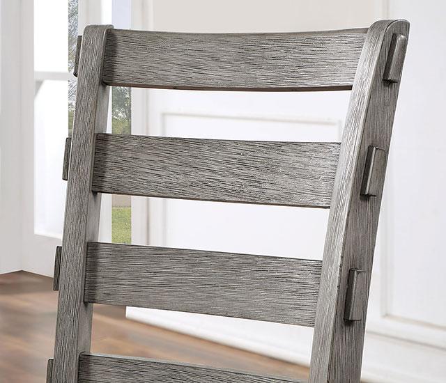 LAQUILA Side Chair (2/CTN), Gray - Premium Dining Chair from FOA East - Just $195! Shop now at Furniture Wholesale Plus  We are the best furniture store in Nashville, Hendersonville, Goodlettsville, Madison, Antioch, Mount Juliet, Lebanon, Gallatin, Springfield, Murfreesboro, Franklin, Brentwood