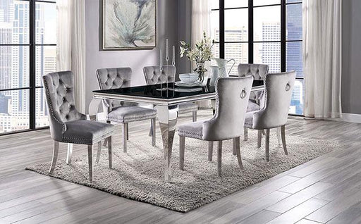 NEUVEVILLE Dining Table, Black - Premium Dining Table from FOA East - Just $797.55! Shop now at Furniture Wholesale Plus  We are the best furniture store in Nashville, Hendersonville, Goodlettsville, Madison, Antioch, Mount Juliet, Lebanon, Gallatin, Springfield, Murfreesboro, Franklin, Brentwood