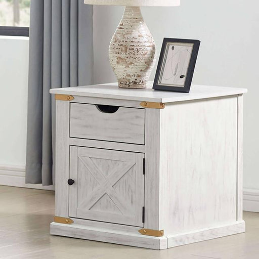 Bacerra End table - Premium End table from FOA East - Just $319.80! Shop now at Furniture Wholesale Plus  We are the best furniture store in Nashville, Hendersonville, Goodlettsville, Madison, Antioch, Mount Juliet, Lebanon, Gallatin, Springfield, Murfreesboro, Franklin, Brentwood