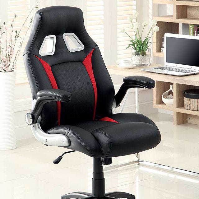 Argon Black/Silver/Red Office Chair - Premium Office Chair from FOA East - Just $212.55! Shop now at Furniture Wholesale Plus  We are the best furniture store in Nashville, Hendersonville, Goodlettsville, Madison, Antioch, Mount Juliet, Lebanon, Gallatin, Springfield, Murfreesboro, Franklin, Brentwood