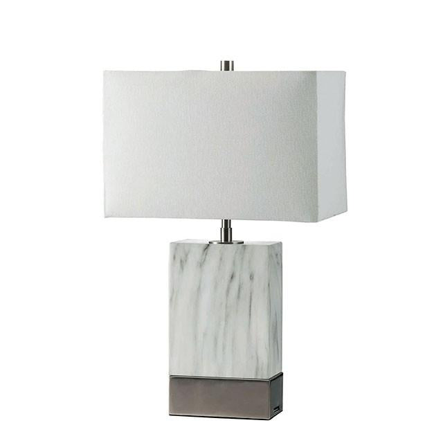 Faith White Marble/Silver 20"H White Marble Steel Table Lamp - Premium Table Lamp from FOA East - Just $154.05! Shop now at Furniture Wholesale Plus  We are the best furniture store in Nashville, Hendersonville, Goodlettsville, Madison, Antioch, Mount Juliet, Lebanon, Gallatin, Springfield, Murfreesboro, Franklin, Brentwood