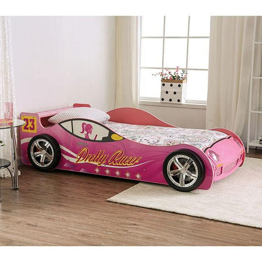 PRETTY GIRL CAR BED Twin Bed, Pink - Premium Bed from FOA East - Just $583.05! Shop now at Furniture Wholesale Plus  We are the best furniture store in Nashville, Hendersonville, Goodlettsville, Madison, Antioch, Mount Juliet, Lebanon, Gallatin, Springfield, Murfreesboro, Franklin, Brentwood