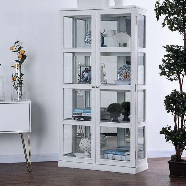 Vilas White Curio Cabinet - Premium Curio from FOA East - Just $544.05! Shop now at Furniture Wholesale Plus  We are the best furniture store in Nashville, Hendersonville, Goodlettsville, Madison, Antioch, Mount Juliet, Lebanon, Gallatin, Springfield, Murfreesboro, Franklin, Brentwood