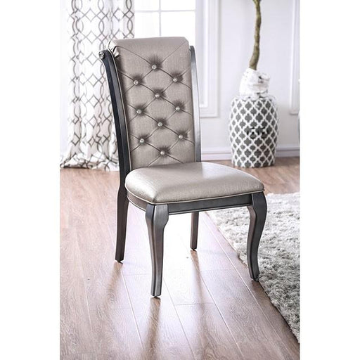 Amina Gray Side Chair (2/CTN) - Premium Dining Chair from FOA East - Just $292.50! Shop now at Furniture Wholesale Plus  We are the best furniture store in Nashville, Hendersonville, Goodlettsville, Madison, Antioch, Mount Juliet, Lebanon, Gallatin, Springfield, Murfreesboro, Franklin, Brentwood