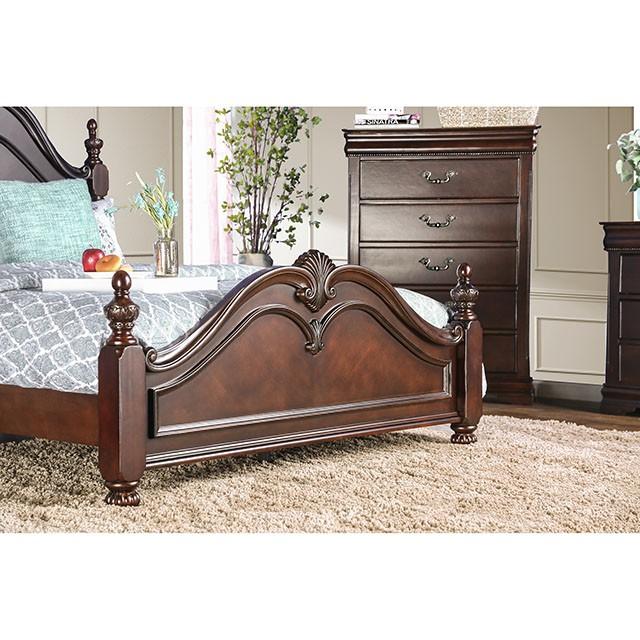 Mandura Cherry Cal.King Bed - Premium Bed from FOA East - Just $934.05! Shop now at Furniture Wholesale Plus  We are the best furniture store in Nashville, Hendersonville, Goodlettsville, Madison, Antioch, Mount Juliet, Lebanon, Gallatin, Springfield, Murfreesboro, Franklin, Brentwood