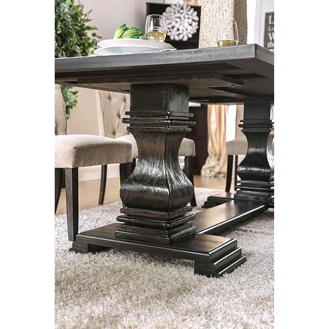 Nerissa Antique Black Dining Table - Premium Dining Table from FOA East - Just $778.05! Shop now at Furniture Wholesale Plus  We are the best furniture store in Nashville, Hendersonville, Goodlettsville, Madison, Antioch, Mount Juliet, Lebanon, Gallatin, Springfield, Murfreesboro, Franklin, Brentwood