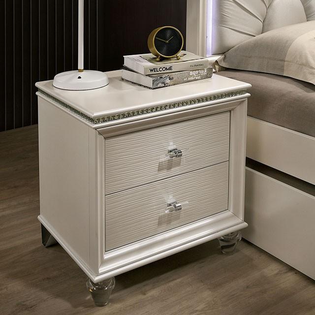 ALLIE Night Stand - Premium Nightstand from FOA East - Just $273! Shop now at Furniture Wholesale Plus  We are the best furniture store in Nashville, Hendersonville, Goodlettsville, Madison, Antioch, Mount Juliet, Lebanon, Gallatin, Springfield, Murfreesboro, Franklin, Brentwood