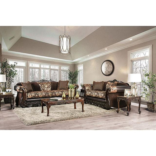 Newdale Brown/Gold Sofa - Premium Sofa from FOA East - Just $1480.05! Shop now at Furniture Wholesale Plus  We are the best furniture store in Nashville, Hendersonville, Goodlettsville, Madison, Antioch, Mount Juliet, Lebanon, Gallatin, Springfield, Murfreesboro, Franklin, Brentwood