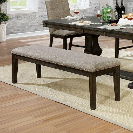 Faulk Espresso Bench - Premium Bench from FOA East - Just $175.50! Shop now at Furniture Wholesale Plus  We are the best furniture store in Nashville, Hendersonville, Goodlettsville, Madison, Antioch, Mount Juliet, Lebanon, Gallatin, Springfield, Murfreesboro, Franklin, Brentwood