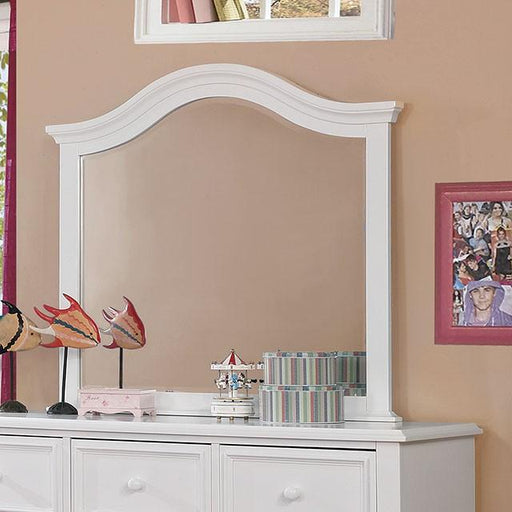 OLIVIA White Mirror - Premium Mirror from FOA East - Just $136.50! Shop now at Furniture Wholesale Plus  We are the best furniture store in Nashville, Hendersonville, Goodlettsville, Madison, Antioch, Mount Juliet, Lebanon, Gallatin, Springfield, Murfreesboro, Franklin, Brentwood