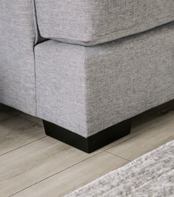 SKYLINE Loveseat, Light Gray/Brown - Premium Loveseat from FOA East - Just $1404! Shop now at Furniture Wholesale Plus  We are the best furniture store in Nashville, Hendersonville, Goodlettsville, Madison, Antioch, Mount Juliet, Lebanon, Gallatin, Springfield, Murfreesboro, Franklin, Brentwood