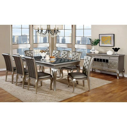 AMINA Champagne Side Chair (2/CTN) - Premium Dining Chair from FOA East - Just $292.50! Shop now at Furniture Wholesale Plus  We are the best furniture store in Nashville, Hendersonville, Goodlettsville, Madison, Antioch, Mount Juliet, Lebanon, Gallatin, Springfield, Murfreesboro, Franklin, Brentwood