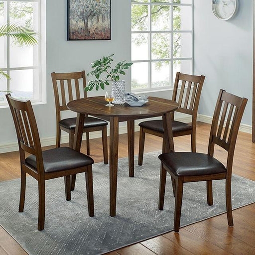 BLACKWOOD 5 Pc. Round Dining Table Set - Premium Dining Room Set from FOA East - Just $388.05! Shop now at Furniture Wholesale Plus  We are the best furniture store in Nashville, Hendersonville, Goodlettsville, Madison, Antioch, Mount Juliet, Lebanon, Gallatin, Springfield, Murfreesboro, Franklin, Brentwood