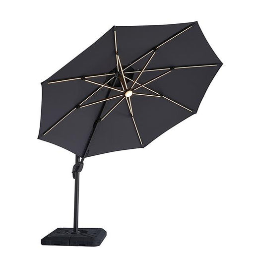 Fera 10 Ft Round Umbrella w/ LED Bulb + 37" Large Base - Premium Outdoor Accessories from FOA East - Just $407.55! Shop now at Furniture Wholesale Plus  We are the best furniture store in Nashville, Hendersonville, Goodlettsville, Madison, Antioch, Mount Juliet, Lebanon, Gallatin, Springfield, Murfreesboro, Franklin, Brentwood