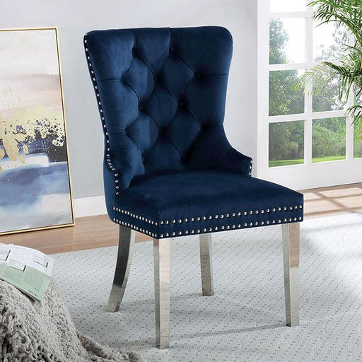 JEWETT Chair, Blue (2/CTN) - Premium Dining Chair from FOA East - Just $448.50! Shop now at Furniture Wholesale Plus  We are the best furniture store in Nashville, Hendersonville, Goodlettsville, Madison, Antioch, Mount Juliet, Lebanon, Gallatin, Springfield, Murfreesboro, Franklin, Brentwood