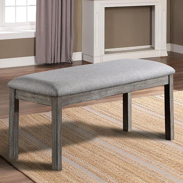 LAQUILA Bench, Gray - Premium Bench from FOA East - Just $117! Shop now at Furniture Wholesale Plus  We are the best furniture store in Nashville, Hendersonville, Goodlettsville, Madison, Antioch, Mount Juliet, Lebanon, Gallatin, Springfield, Murfreesboro, Franklin, Brentwood