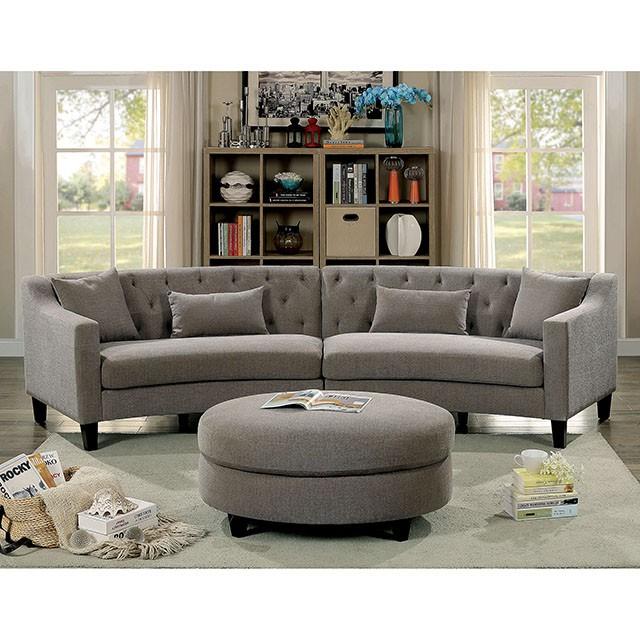 SARIN Warm Gray Sectional - Premium Sectional from FOA East - Just $1482! Shop now at Furniture Wholesale Plus  We are the best furniture store in Nashville, Hendersonville, Goodlettsville, Madison, Antioch, Mount Juliet, Lebanon, Gallatin, Springfield, Murfreesboro, Franklin, Brentwood