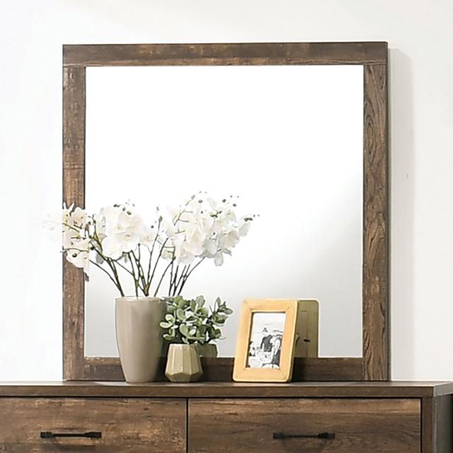 DUCKWORTH Mirror, Light Walnut - Premium Mirror from FOA East - Just $103.35! Shop now at Furniture Wholesale Plus  We are the best furniture store in Nashville, Hendersonville, Goodlettsville, Madison, Antioch, Mount Juliet, Lebanon, Gallatin, Springfield, Murfreesboro, Franklin, Brentwood