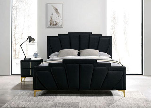 FLORIZEL E.King Bed, Black - Premium Bed from FOA East - Just $700.05! Shop now at Furniture Wholesale Plus  We are the best furniture store in Nashville, Hendersonville, Goodlettsville, Madison, Antioch, Mount Juliet, Lebanon, Gallatin, Springfield, Murfreesboro, Franklin, Brentwood