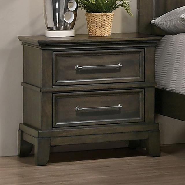 HOUSTON Night Stand, Gray - Premium Nightstand from FOA East - Just $214.50! Shop now at Furniture Wholesale Plus  We are the best furniture store in Nashville, Hendersonville, Goodlettsville, Madison, Antioch, Mount Juliet, Lebanon, Gallatin, Springfield, Murfreesboro, Franklin, Brentwood