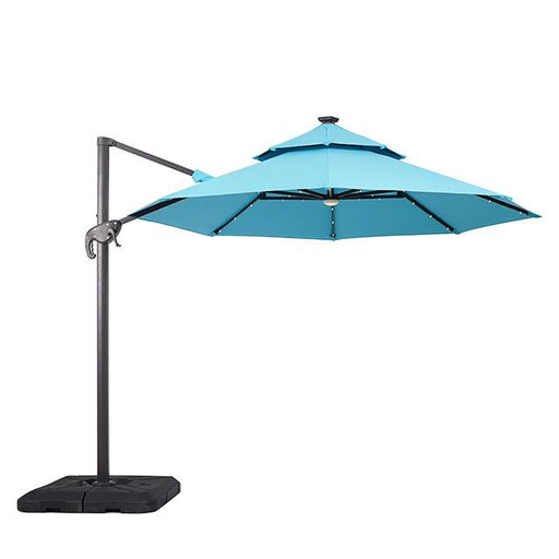 Nuti 10 Ft Round Umbrella w/ LED Light + 37" Large Base - Premium Outdoor Accessories from FOA East - Just $349.05! Shop now at Furniture Wholesale Plus  We are the best furniture store in Nashville, Hendersonville, Goodlettsville, Madison, Antioch, Mount Juliet, Lebanon, Gallatin, Springfield, Murfreesboro, Franklin, Brentwood