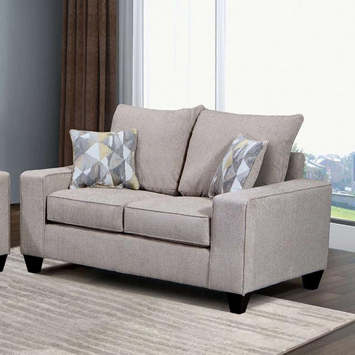 WEST ACTION Loveseat, Beige - Premium Loveseat from FOA East - Just $546! Shop now at Furniture Wholesale Plus  We are the best furniture store in Nashville, Hendersonville, Goodlettsville, Madison, Antioch, Mount Juliet, Lebanon, Gallatin, Springfield, Murfreesboro, Franklin, Brentwood