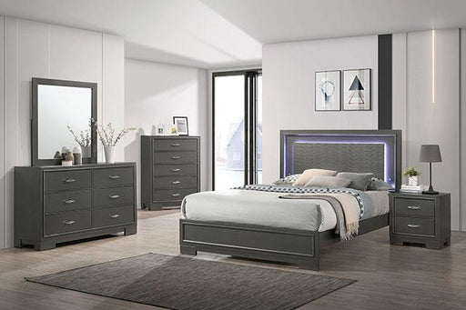 ALISON Cal.King Bed, Dark Walnut - Premium Bed from FOA East - Just $641.55! Shop now at Furniture Wholesale Plus  We are the best furniture store in Nashville, Hendersonville, Goodlettsville, Madison, Antioch, Mount Juliet, Lebanon, Gallatin, Springfield, Murfreesboro, Franklin, Brentwood