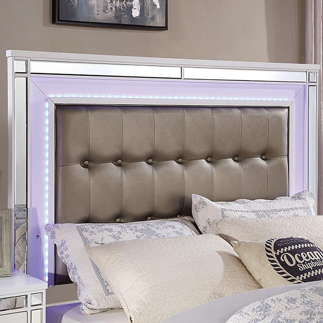 BRACHIUM Queen Bed, White - Premium Bed from FOA East - Just $680.55! Shop now at Furniture Wholesale Plus  We are the best furniture store in Nashville, Hendersonville, Goodlettsville, Madison, Antioch, Mount Juliet, Lebanon, Gallatin, Springfield, Murfreesboro, Franklin, Brentwood