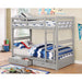 California IV Gray Twin/Twin Bunk Bed - Premium Bunk Bed from FOA East - Just $544.05! Shop now at Furniture Wholesale Plus  We are the best furniture store in Nashville, Hendersonville, Goodlettsville, Madison, Antioch, Mount Juliet, Lebanon, Gallatin, Springfield, Murfreesboro, Franklin, Brentwood