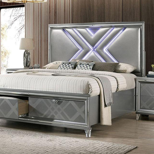 EMMELINE E.King Bed - Premium Bed from FOA East - Just $1402.05! Shop now at Furniture Wholesale Plus  We are the best furniture store in Nashville, Hendersonville, Goodlettsville, Madison, Antioch, Mount Juliet, Lebanon, Gallatin, Springfield, Murfreesboro, Franklin, Brentwood