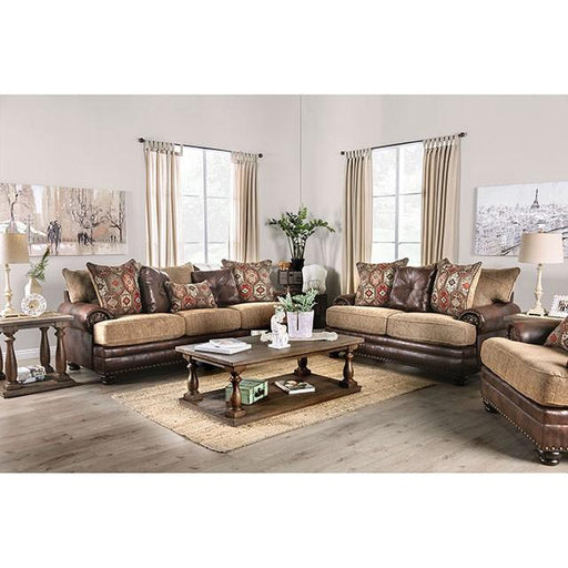 Fletcher Brown/Tan Sofa - Premium Sofa from FOA East - Just $1207.05! Shop now at Furniture Wholesale Plus  We are the best furniture store in Nashville, Hendersonville, Goodlettsville, Madison, Antioch, Mount Juliet, Lebanon, Gallatin, Springfield, Murfreesboro, Franklin, Brentwood