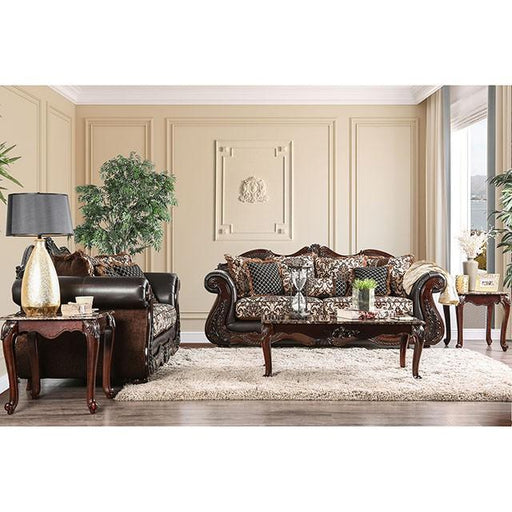 JAMAEL Brown/Espresso Sofa - Premium Sofa from FOA East - Just $1636.05! Shop now at Furniture Wholesale Plus  We are the best furniture store in Nashville, Hendersonville, Goodlettsville, Madison, Antioch, Mount Juliet, Lebanon, Gallatin, Springfield, Murfreesboro, Franklin, Brentwood