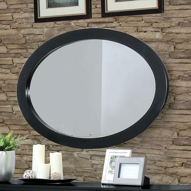 LENNART II Black Oval Mirror - Premium Mirror from FOA East - Just $136.50! Shop now at Furniture Wholesale Plus  We are the best furniture store in Nashville, Hendersonville, Goodlettsville, Madison, Antioch, Mount Juliet, Lebanon, Gallatin, Springfield, Murfreesboro, Franklin, Brentwood