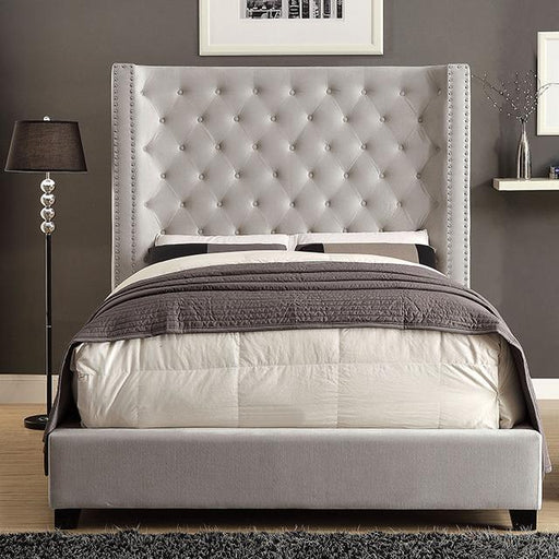 ROSABELLE Queen Bed, Ivory - Premium Bed from FOA East - Just $836.55! Shop now at Furniture Wholesale Plus  We are the best furniture store in Nashville, Hendersonville, Goodlettsville, Madison, Antioch, Mount Juliet, Lebanon, Gallatin, Springfield, Murfreesboro, Franklin, Brentwood