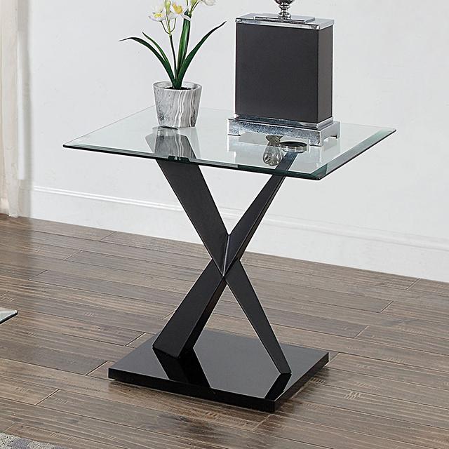 XANTHUS End Table, Black - Premium End Table from FOA East - Just $290.55! Shop now at Furniture Wholesale Plus  We are the best furniture store in Nashville, Hendersonville, Goodlettsville, Madison, Antioch, Mount Juliet, Lebanon, Gallatin, Springfield, Murfreesboro, Franklin, Brentwood