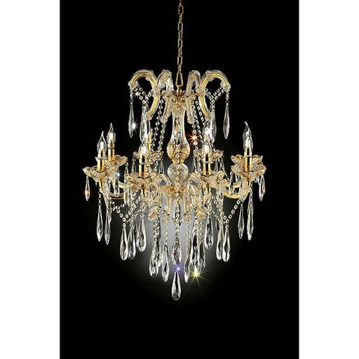 Christiana Gold 35"H Ceiling Lamp Gold, Hanging Crystal - Premium Ceiling Lamp from FOA East - Just $1051.05! Shop now at Furniture Wholesale Plus  We are the best furniture store in Nashville, Hendersonville, Goodlettsville, Madison, Antioch, Mount Juliet, Lebanon, Gallatin, Springfield, Murfreesboro, Franklin, Brentwood