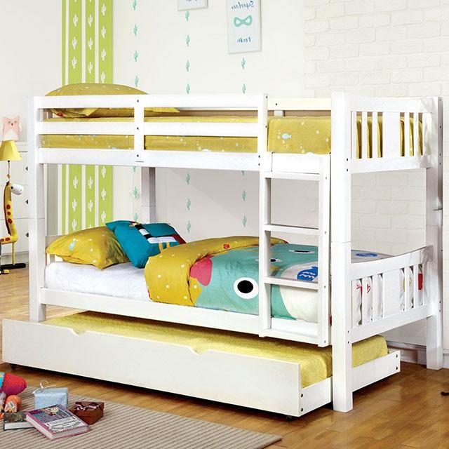 CAMERON Twin/Twin Bunk Bed - Premium Bunk Bed from FOA East - Just $505.05! Shop now at Furniture Wholesale Plus  We are the best furniture store in Nashville, Hendersonville, Goodlettsville, Madison, Antioch, Mount Juliet, Lebanon, Gallatin, Springfield, Murfreesboro, Franklin, Brentwood