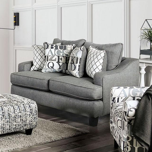 Verne Bluish Gray Love Seat - Premium Loveseat from FOA East - Just $975! Shop now at Furniture Wholesale Plus  We are the best furniture store in Nashville, Hendersonville, Goodlettsville, Madison, Antioch, Mount Juliet, Lebanon, Gallatin, Springfield, Murfreesboro, Franklin, Brentwood