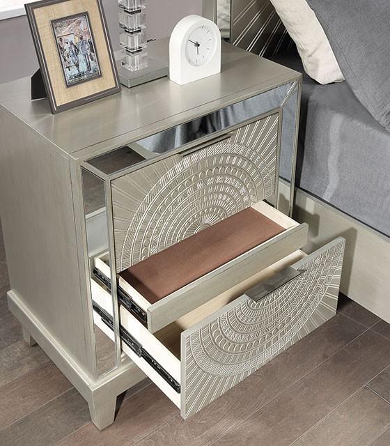 VALLETTA Night Stand - Premium Nightstand from FOA East - Just $390! Shop now at Furniture Wholesale Plus  We are the best furniture store in Nashville, Hendersonville, Goodlettsville, Madison, Antioch, Mount Juliet, Lebanon, Gallatin, Springfield, Murfreesboro, Franklin, Brentwood