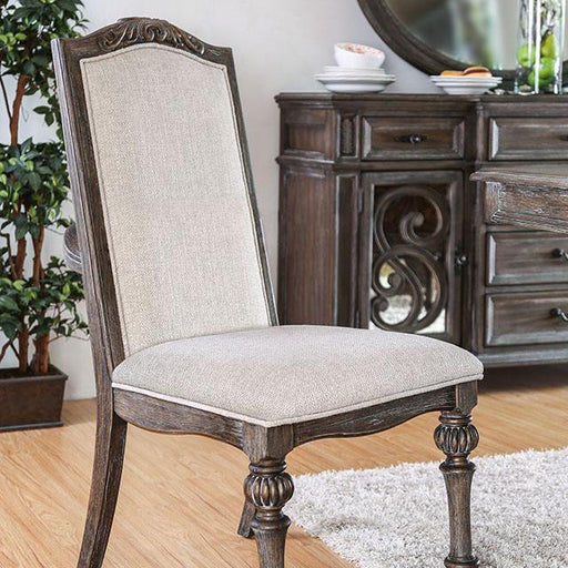 ARCADIA Rustic Natural Tone/ Ivory Side Chair (2/CTN) - Premium Dining Chair from FOA East - Just $487.50! Shop now at Furniture Wholesale Plus  We are the best furniture store in Nashville, Hendersonville, Goodlettsville, Madison, Antioch, Mount Juliet, Lebanon, Gallatin, Springfield, Murfreesboro, Franklin, Brentwood