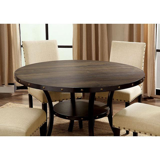 Kaitlin Light Walnut Round Dining Table - Premium Dining Table from FOA East - Just $269.10! Shop now at Furniture Wholesale Plus  We are the best furniture store in Nashville, Hendersonville, Goodlettsville, Madison, Antioch, Mount Juliet, Lebanon, Gallatin, Springfield, Murfreesboro, Franklin, Brentwood