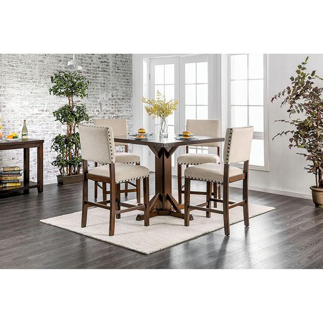 GLENBROOK Brown Cherry Counter Ht. Table - Premium Dining Table from FOA East - Just $310.05! Shop now at Furniture Wholesale Plus  We are the best furniture store in Nashville, Hendersonville, Goodlettsville, Madison, Antioch, Mount Juliet, Lebanon, Gallatin, Springfield, Murfreesboro, Franklin, Brentwood