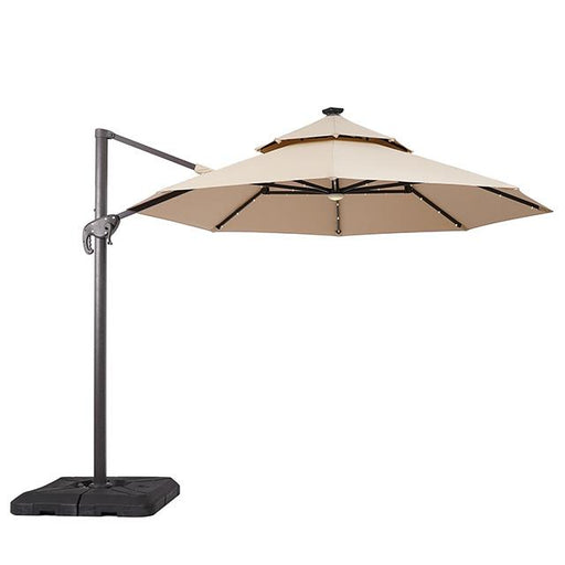 Nuti 10 Ft Round Umbrella w/ LED Light + 37" Large Base - Premium Outdoor Accessories from FOA East - Just $349.05! Shop now at Furniture Wholesale Plus  We are the best furniture store in Nashville, Hendersonville, Goodlettsville, Madison, Antioch, Mount Juliet, Lebanon, Gallatin, Springfield, Murfreesboro, Franklin, Brentwood