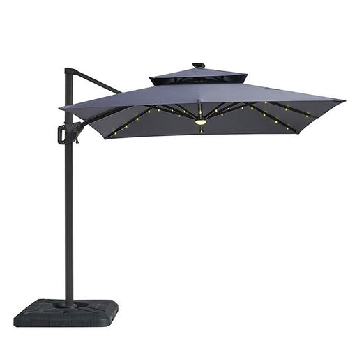 Xico 8 Ft Square Umbrella w/ Double Top w/ LED Light + 37" Large Base - Premium Outdoor Accessories from FOA East - Just $329.55! Shop now at Furniture Wholesale Plus  We are the best furniture store in Nashville, Hendersonville, Goodlettsville, Madison, Antioch, Mount Juliet, Lebanon, Gallatin, Springfield, Murfreesboro, Franklin, Brentwood