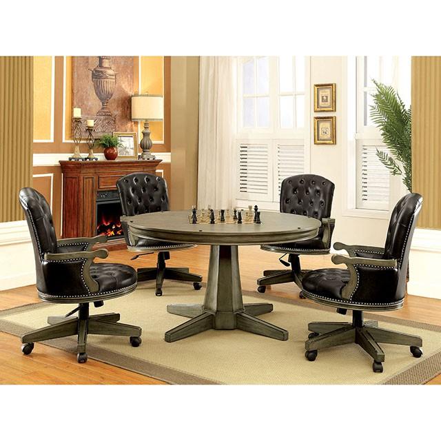 YELENA Gray Game Table - Premium Game Table from FOA East - Just $1207.05! Shop now at Furniture Wholesale Plus  We are the best furniture store in Nashville, Hendersonville, Goodlettsville, Madison, Antioch, Mount Juliet, Lebanon, Gallatin, Springfield, Murfreesboro, Franklin, Brentwood