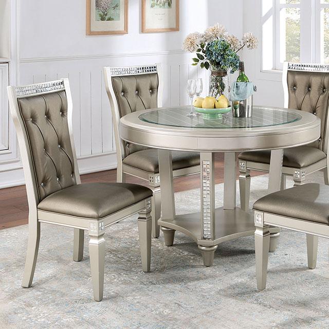 ADELINA Round Table - Premium Dining Table from FOA East - Just $524.55! Shop now at Furniture Wholesale Plus  We are the best furniture store in Nashville, Hendersonville, Goodlettsville, Madison, Antioch, Mount Juliet, Lebanon, Gallatin, Springfield, Murfreesboro, Franklin, Brentwood