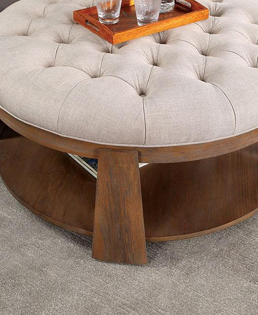 GUIS Round Coffee Table, Beige - Premium Cocktail Table from FOA East - Just $446.55! Shop now at Furniture Wholesale Plus  We are the best furniture store in Nashville, Hendersonville, Goodlettsville, Madison, Antioch, Mount Juliet, Lebanon, Gallatin, Springfield, Murfreesboro, Franklin, Brentwood