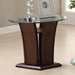 MANHATTAN IV Dark Cherry End Table, Brown Cherry - Premium End Table from FOA East - Just $212.55! Shop now at Furniture Wholesale Plus  We are the best furniture store in Nashville, Hendersonville, Goodlettsville, Madison, Antioch, Mount Juliet, Lebanon, Gallatin, Springfield, Murfreesboro, Franklin, Brentwood